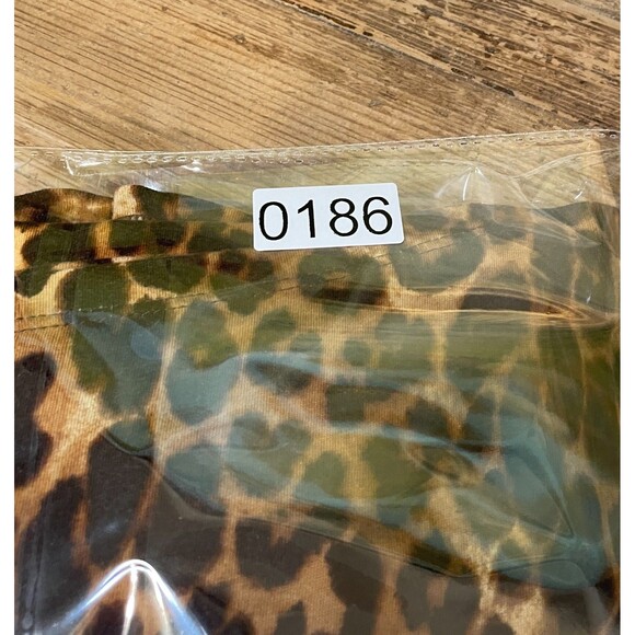 Express Leopard Medium Sleeveless Mock Neck Dress Express Vintage Y2K Dress Med - Picture 7 of 7